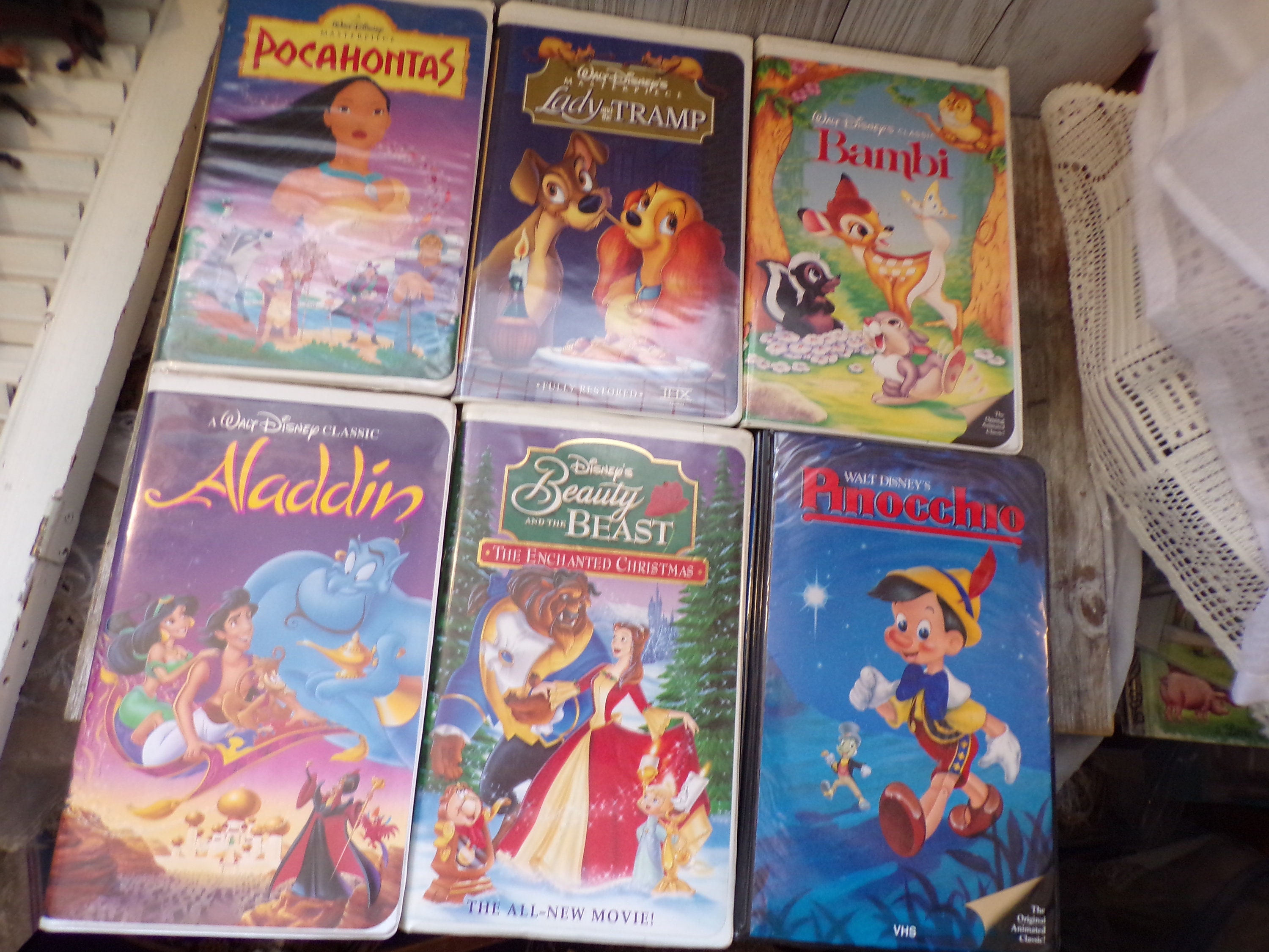 Disney VHS Videos YOU PICK Pocahontas, Lady Tramp, Bambi 