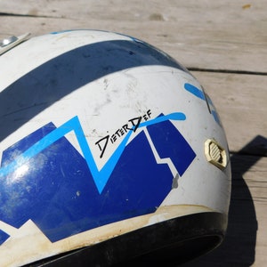 HJC FGX Motorcycle Helmet, Vintage helmet, Motorcycle, Vintage Home Decor, Prop, Memories, Daysgonebytreasures * image 10