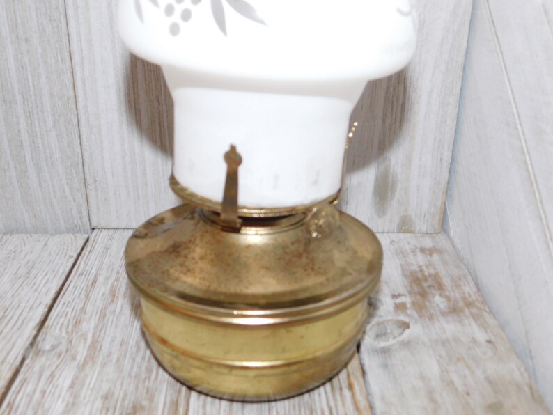Vintage Oil Lamp Base Brass Oil Lamp Base Vintage Brass Etsy
