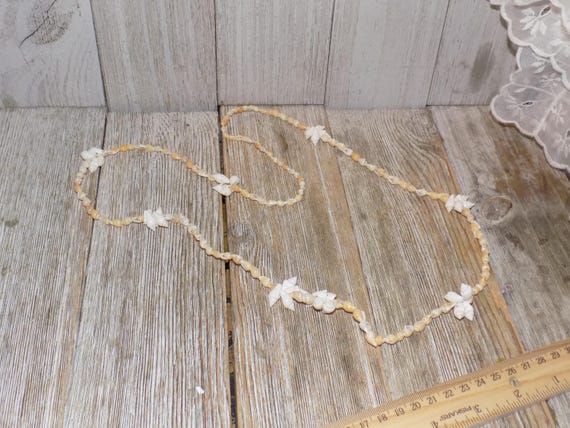 SHELL NECKLACE w Tiny Shells, Nautical Jewelry, G… - image 1