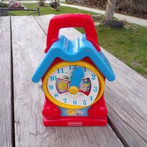 Fisher Price Clock  Musical Clock 1995, Musical Toy, Fisher Price Toys, Memories, Gift, Prop, Daysgonebytreasures *y