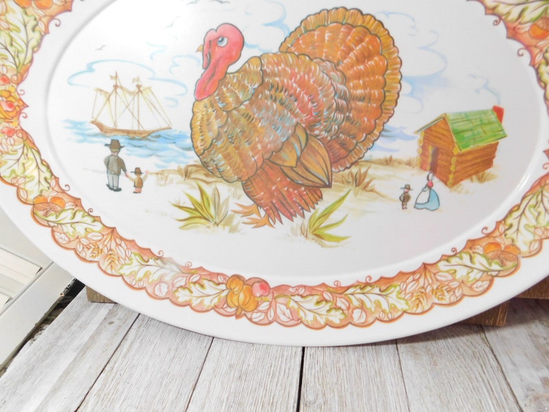 Turkey Platter Brookpar Vintage Turkey Platter Mel Mac Oval | Etsy