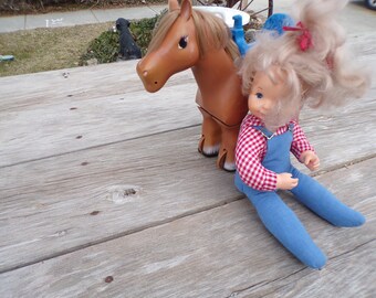 Kit and Koodle Doll Set, Ideal Doll,  Cloth Doll, Plastic Doll. Vtg Toys, Memories, Gift, Prop, Daysgonebytreasures *y