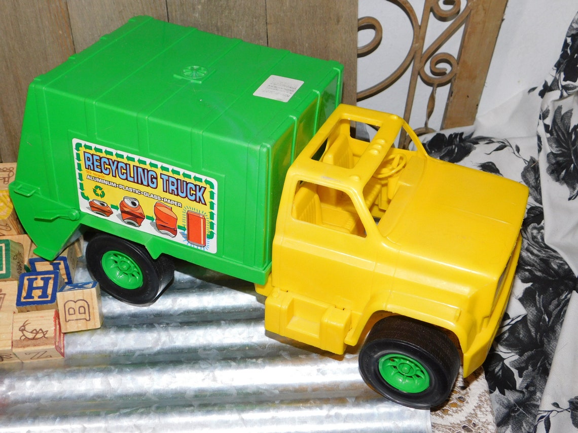 Dump Truck and Blocks Toy Dump Truck Vintage Toy Dump Truck Etsy