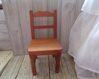 Vtg Small doll Chair, Wood Doll Chair, Doll Furniture, Brown Doll Chair, Vtg Toys, Gift, Prop, Daysgonebytreasures,*y