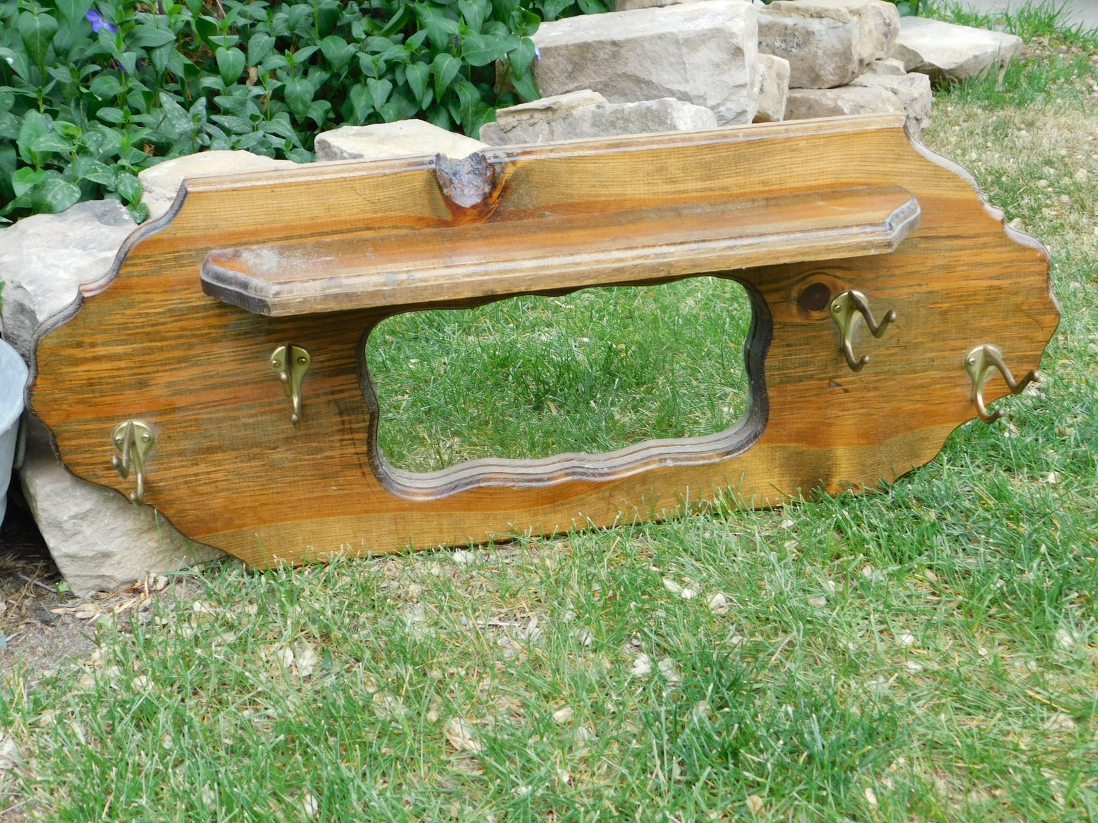 Vintage Coat Rack and Mirror Vintage Coat Rack Vintage Etsy
