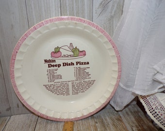 Vtg Watkins Deep Dish Pizza Dish, Vtg Pie Dish, Dessert, Baking Dish, Vtg Kitchen, Memories, Gift, Prop, Daysgonebytreasures