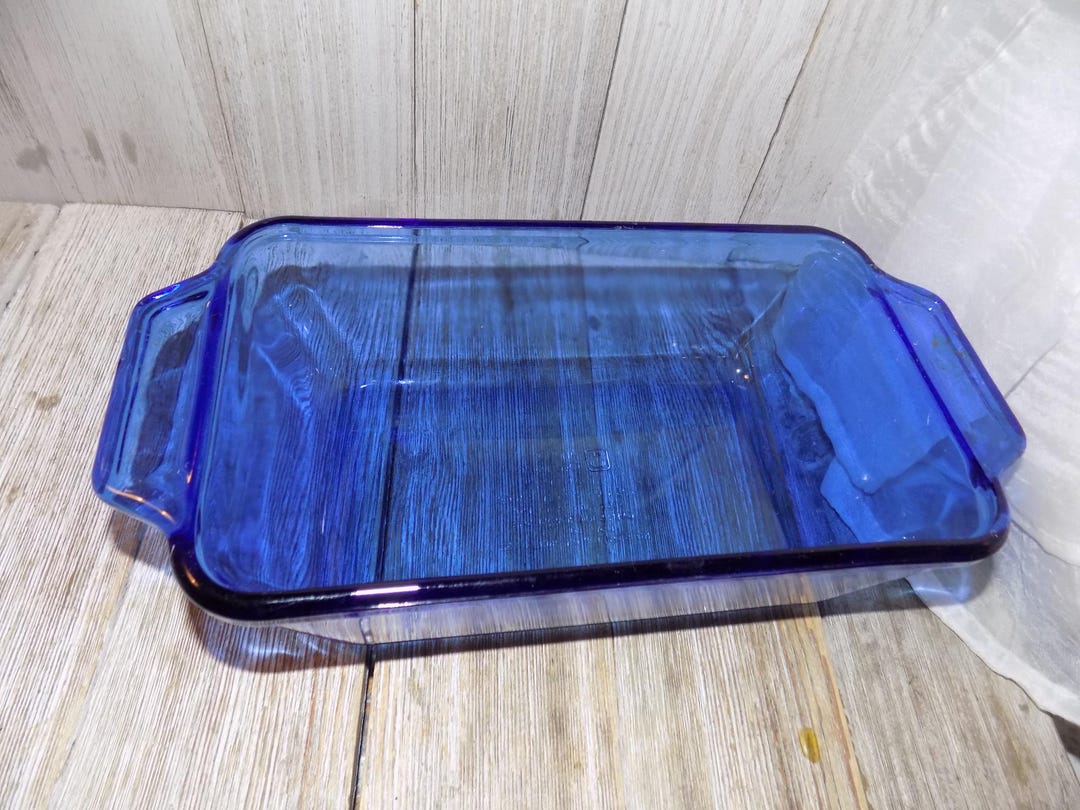 Bread Pan, Blue Bread Pan, Loaf Pan, Glass Bread Pan, Baking Dishes ...