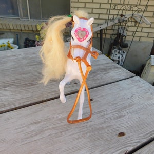 White Horse, Barbie Horse, Barbie Horse, Vintage Toy Doll Horse, Vintage Doll Horse, Vintage Toy Horse, Daysgonebytreasures