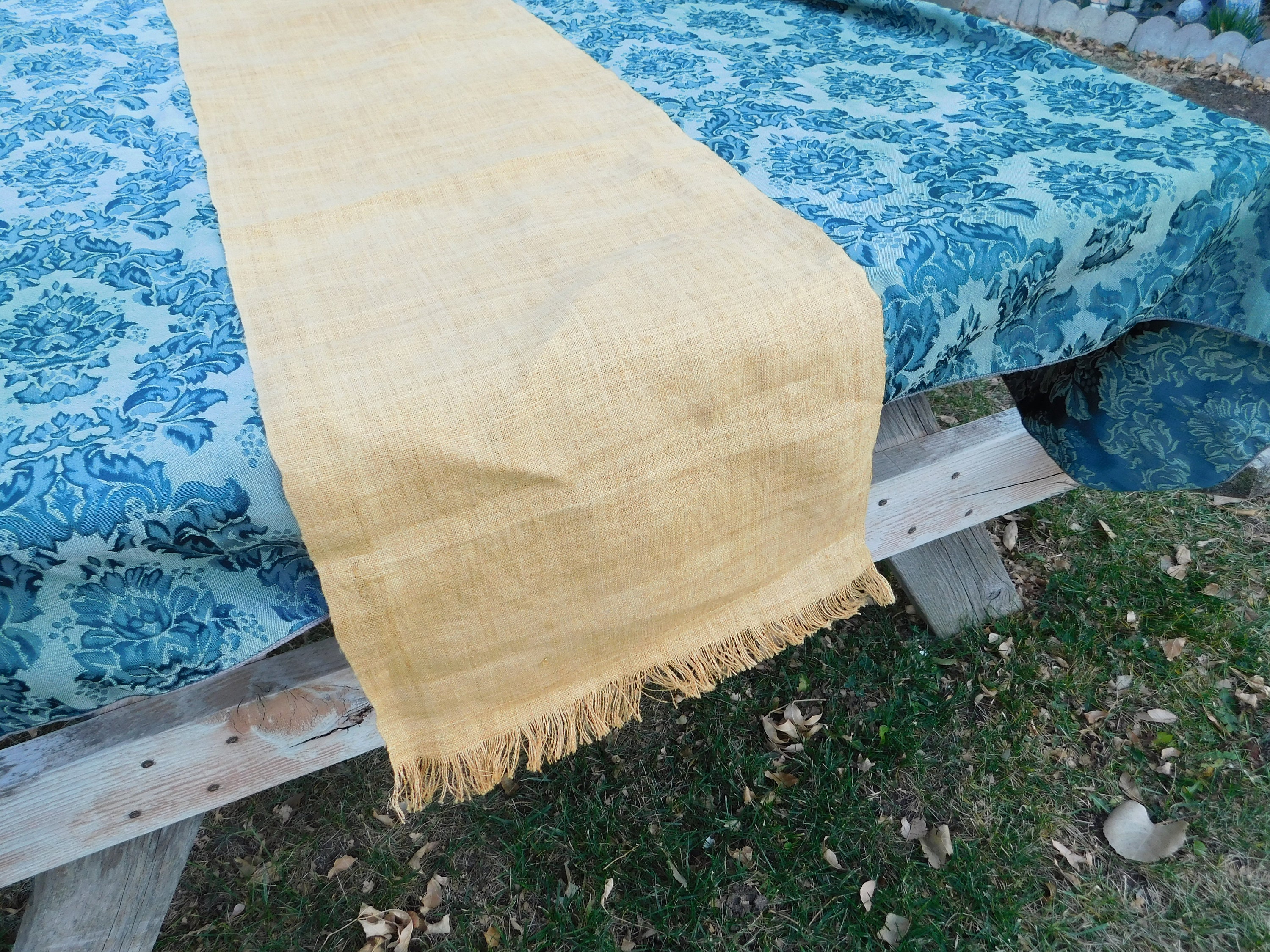 Vintage Long Table Runner 95 in X 12 In Brown Table Runner Etsy UK