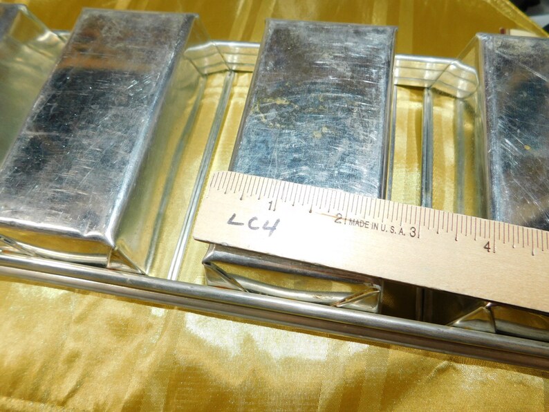 Attached Mini Bread Loaf Pans, Mini Bread Loaf Pan, Bread Loaf Pan, Vintage Kitchen,: s*