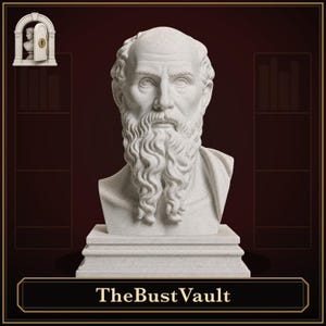 Diogenes Bust for a Gentleman's Library, Classical Greek and Roman Sculpture, Study and Office Decor By TheBustVault
