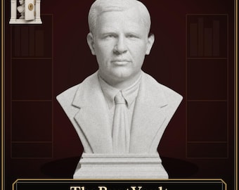 Dietrich Bonhoeffer Bust for a Library or Study, Historic Leader Sculpture, Office and Bookshelf Decor By TheBustVault