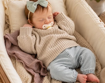 Reborn babypop slapend, realistische pasgeborene, zacht lijfje, met accessoires