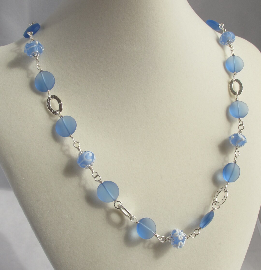 ELETTRA Collana Lunga Acquamarina E Oro - Foto 9