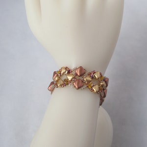 Gold and Copper Super Silky Bracelet with Toggle Clasp image 9