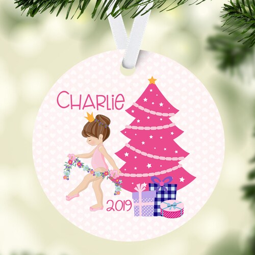 Personalized Christmas Ornament for a Girl Personalized Girl Etsy