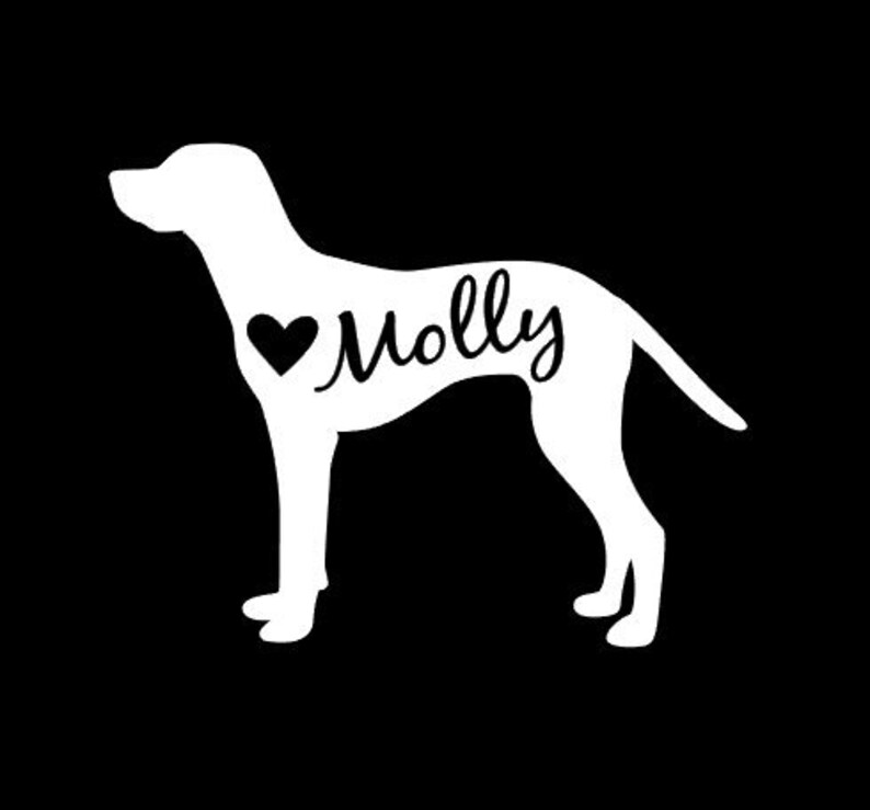 Dalmatian Decal Personalized Dalmatian decal Car Decal Etsy