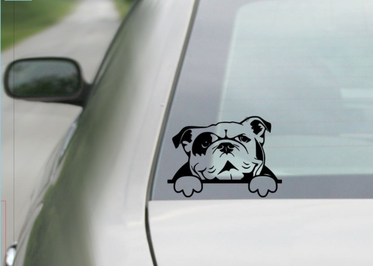 English Bulldog Decal Bulldog Decal Car Decal Laptop Etsy