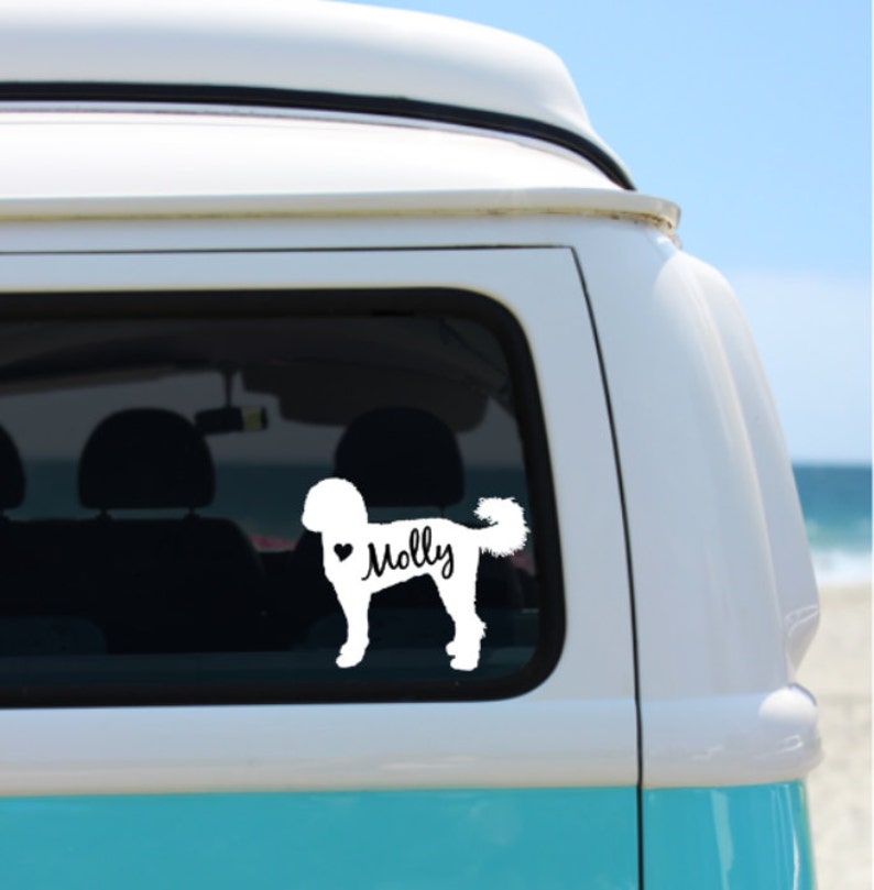 Labradoodle car sticker - gulutoys