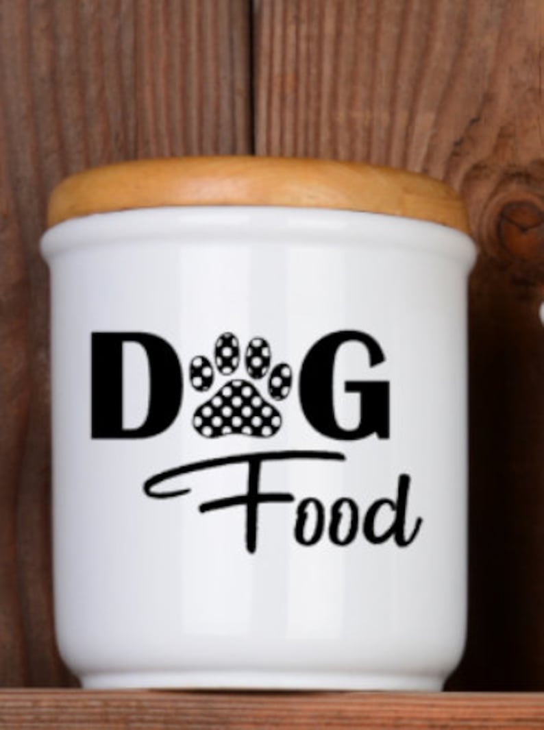 Dog Food Decal Dog Food Storage Dog Food Container Decal Etsy