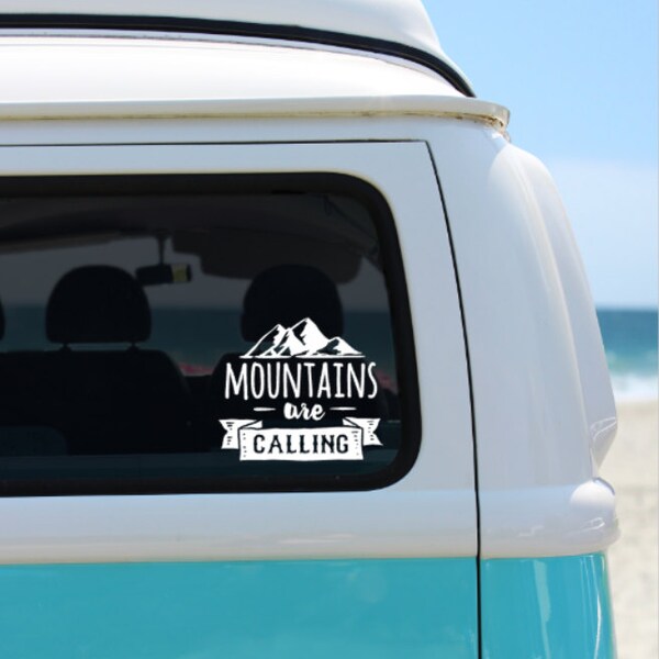 The Mountains Are Calling Sticker Decal And I Must Go 5.5 - Foto 9