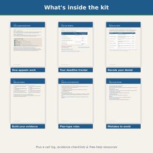 Insurance Denial Appeal Kit | Fight a Denied Health Claim | Appeal Letter Templates + Step-by-Step Guide | Editable Instant Download image 2