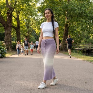 Crochet Maxi Skirt Pattern, Made-to-Measure Boho Style (PDF Download)