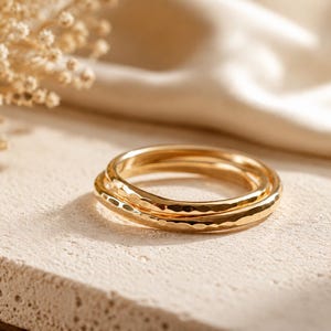 Notched Interlocking Thumb Ring,Thick Thumb Ring,Gold Russian Ring,Textured Ring,Rolling Ring,Stacking Rings,Minimalist Rings, Unique Rings
