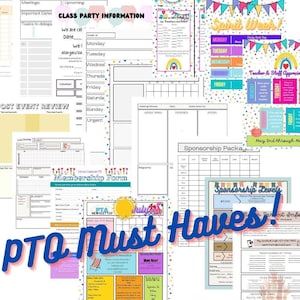 PTO Must Haves Bundle-Editable, Instant Download