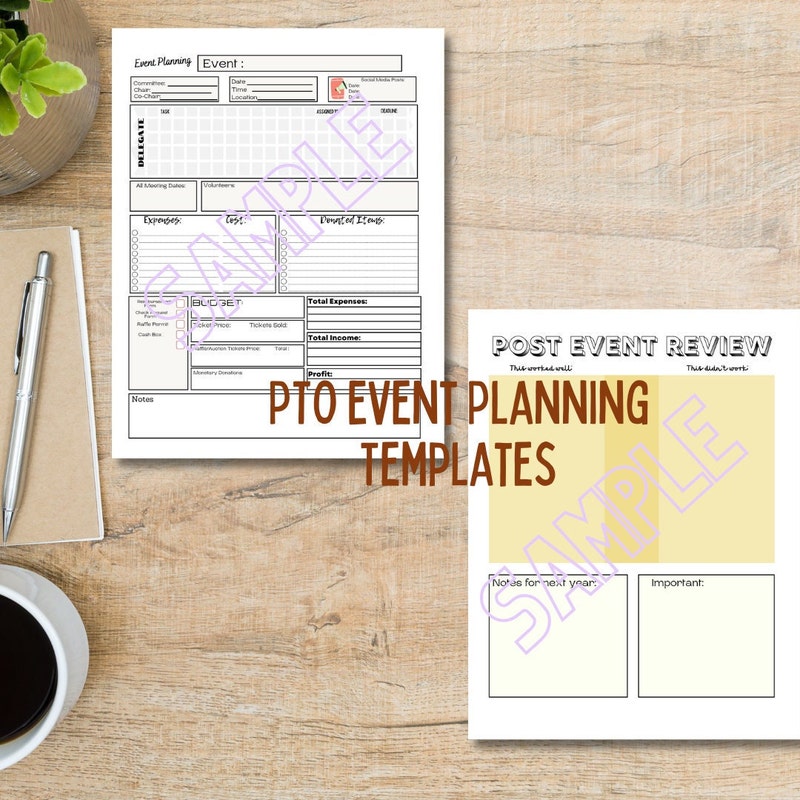 Pto Event Planning Template - Etsy