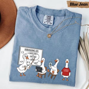 Funny Programmer Goose Clipart, Coding Meme PNG, Software Developer Shirt Design, IT Sublimation PNG, Tech nerd Shirt