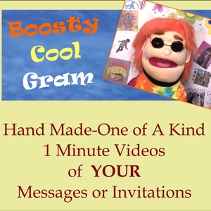 Hippie gepersonaliseerde videoboodschap of uitnodiging - Boosty Cool Gram