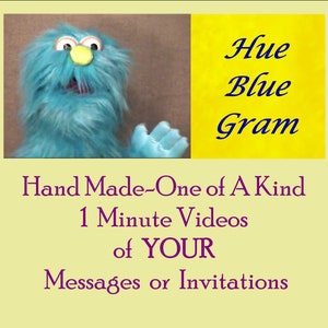 Videomessaggio personalizzato per bambini o invito Divertente burattino bambino E Card
