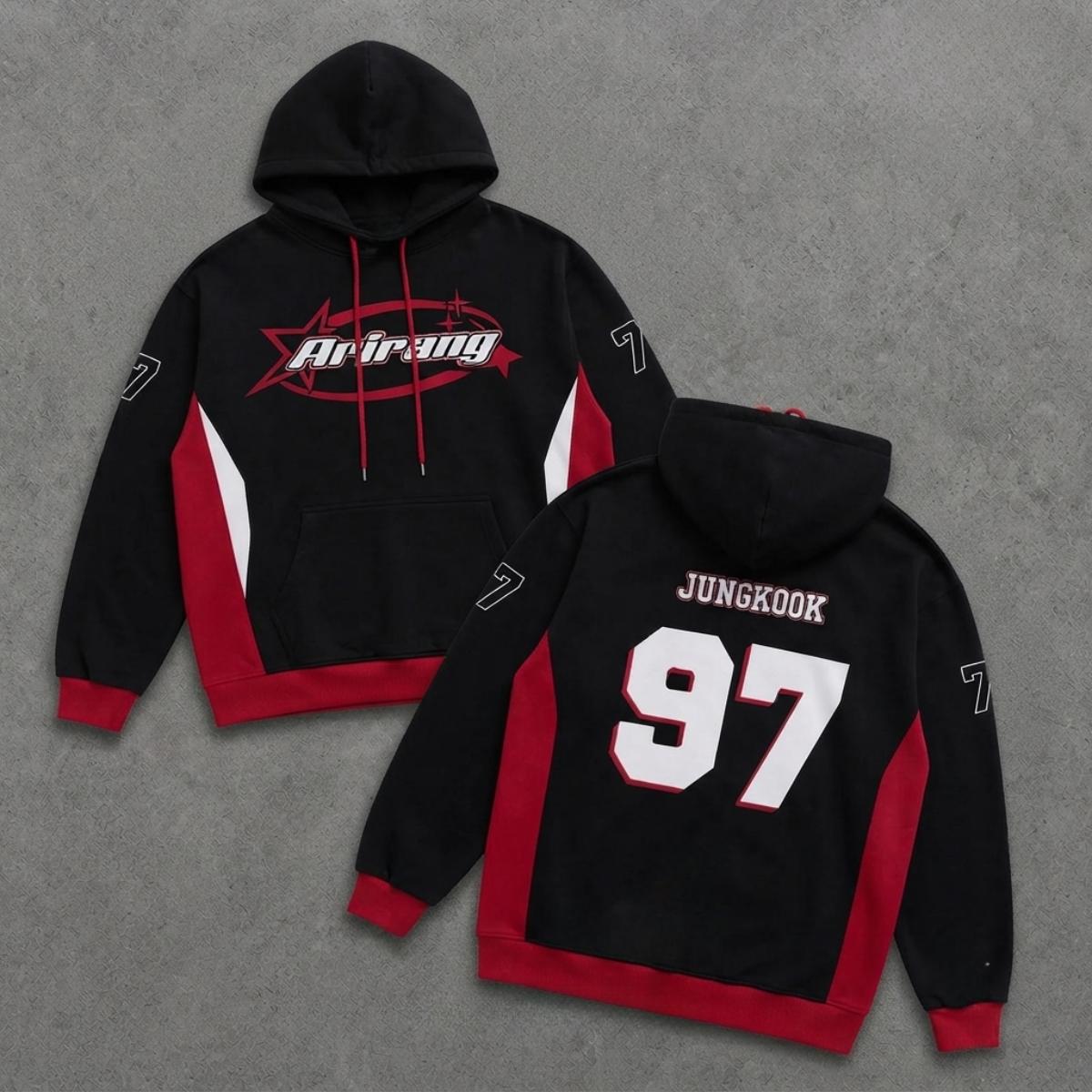 Bts Arirang Hoodie Red Hoodie - Etsy