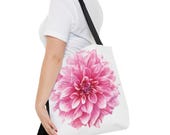 Gazania Watercolor Tote Bag, Botanical Floral Canvas Bag, Orange Yellow Flower Tote, framing detail (Bill Shew)
