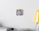 Purple Hydrangea Canvas Print, Botanical Wall Art, Garden Blooms (Digital Art), alternate view (Bill Shew)