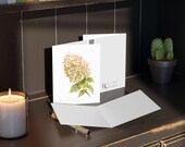 Panicle Hydrangea Watercolor Greeting Card – Botanical Flower Art Print (8 Cards), alternate view (Bill Shew)