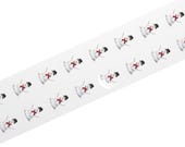 Watercolor Snowman Sticker, Festive Winter Decor, Holiday Art (1"x1" or 2"x2"), close-up (Bill Shew)
