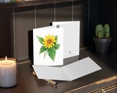 8 cards - False Sunflower Botanical Greeting Card, alternate view (Bill Shew)