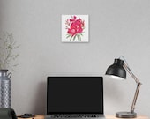 Pink Oleander Botanical Art Classic Stretched Canvas | Floral Wall Decor, in-room view (Bill Shew)