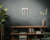 Purple Hydrangea Canvas Print, Blue Hydrangea Digital Art Print, Botanical Wall Art, Canvas Wall Decor, close-up (Bill Shew)