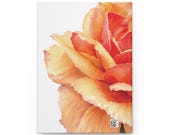 Watercolor Rose Hardcover Journal | Botanical Lined Notebook (150 Pages), in-room view (Bill Shew)