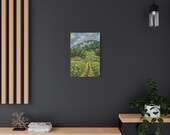 Meadow Trail Canvas Print, Wildflower Hike, Mountain Landscape Wall Art, in-room view (Bill Shew)