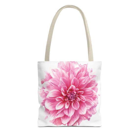 Gazania Watercolor Tote Bag, Botanical Floral Canvas Bag, Orange Yellow Flower Tote by Bill Shew