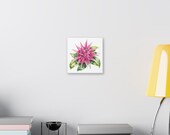 Pink Bromeliad Botanical Art Classic Stretched Canvas | Tropical Floral Wall Decor, alternate view (Bill Shew)