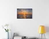 Sunset Seascape Canvas | Matte Stretched Wall Art, alternate view (Bill Shew)