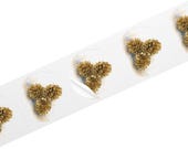 Gold Pinecone Sticker, Watercolor Winter Decor, Rustic Holiday Art, detail view (Bill Shew)