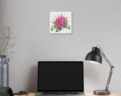 Pink Bromeliad Botanical Art Classic Stretched Canvas | Tropical Floral Wall Decor, in-room view (Bill Shew)