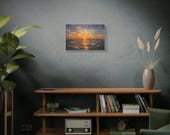 Sunset Seascape Canvas | Matte Stretched Wall Art, close-up (Bill Shew)